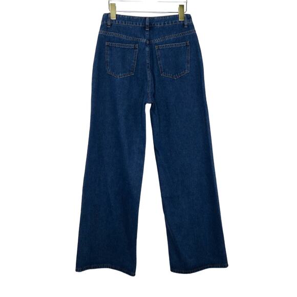 Cider Dark Wash High Rise Dad Jeans Wide Leg Jeans Size S 28" - Picture 8 of 11